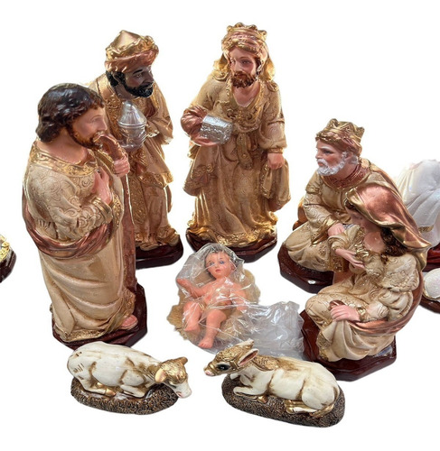 Pesebre 24cm Nacimiento Niño Jesus Figuras Navidad