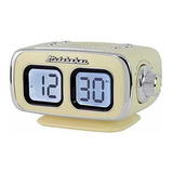 Gran Pantalla Lcd Del Fm Reloj Retro Usb De Radio Bluet...