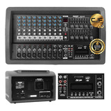 Consola Potenciada Moon 6612 Usb 12 Canales Mp3 Fx 800w Cjf