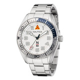 Nautica N83 Mens N83 Finn World Reloj De Pulsera De Acero In