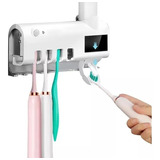 Soporte Esterilizador Cepillos + Dispensador Crema Dental