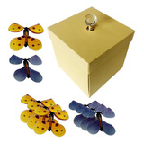 Caja De Regalo De Mariposas Caja De Mariposas Amarillo