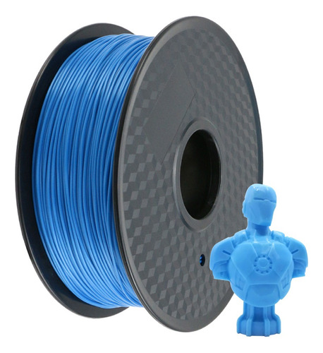 Filamento 3d Pla Alta Precision 1.75mm Calidad Premium 1 Kg Color Seda Azul