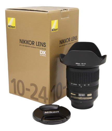 Lente Nikon Af-s 10-24mm F/3.5-4.5 G Ed Dx Con Caja