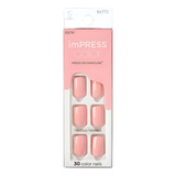 Uñas Press On - Kiss Impress Color Dolce Pink