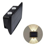 Lampara De Aplique De Pared Luz Calida X 4 Con Panel Solar