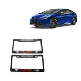 Portaplacas Toyota Yaris Corolla Prius Rav4 Siena Rojo 2pzas