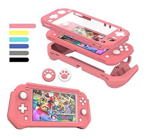 Funda Protectora Para Nintendo Switch Lite Rosado Gomitas