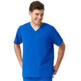 Top Clinico Hombre Tens Azul Rey 6429a Wonderwink Aero 