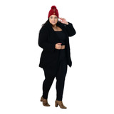 Casaco Teddy Blusa Plus Size Capuz Pelúcia Blusão Pelinho Gg