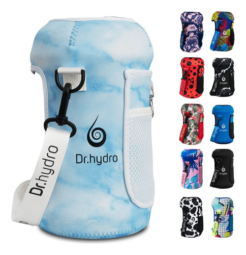 Dr.hydro Botella De Agua De 2.2l Con Funda De Medio Galón, F