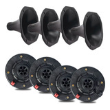 Kit 4 Driver 150w Rms Fenolico Corneta + 4 Corneta Plastica