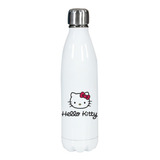 Botella Blanca Acero Inoxidable Hello Kitty