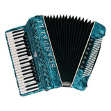 Acordeon Gaita Sanfona 120 Bx 4/5 De Voz Super 8 Azul-120/41