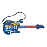 Guitarra Infantil Musical Hot Wheels Com Sons De Verdade Fun