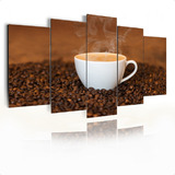 Kit Quadro Decorativo Grande Parede Para Café Cafeteria Amor