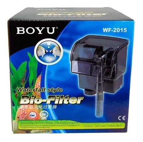 Filtro Hang-on Externo Boyu Wf-2015 150 L/h 110v P/ Aquários