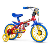 Bicicleta Infantil 3 Anos Aro 12 Masculina Nathor Bombeiro