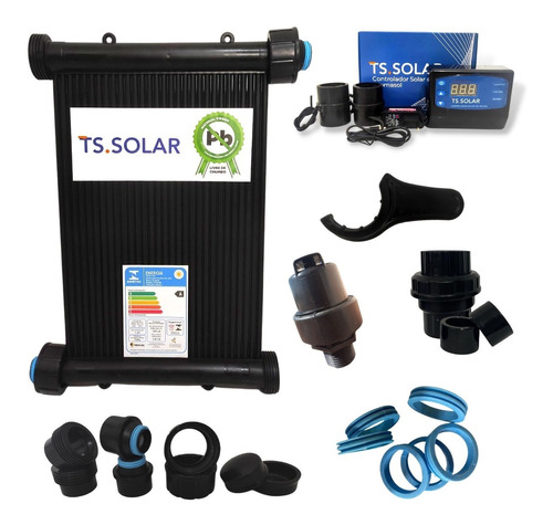 Kit 23 Placas 3mt Aquecedor Solar Piscinas 29.000lts Rosca F