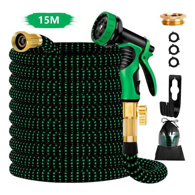SHAWTY® Manguera Expandible De Jardín 15m 8 Modos De Pulverización Ideal Para El Lavado De Casa, Automóvil, Patio, Pasarela, Riego De Jardín, Limpieza De Mascota | MercadoLibre