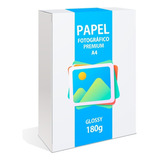 Papel Fotográfico Premium A4 Glossy 180g  100 Folhas Atacado