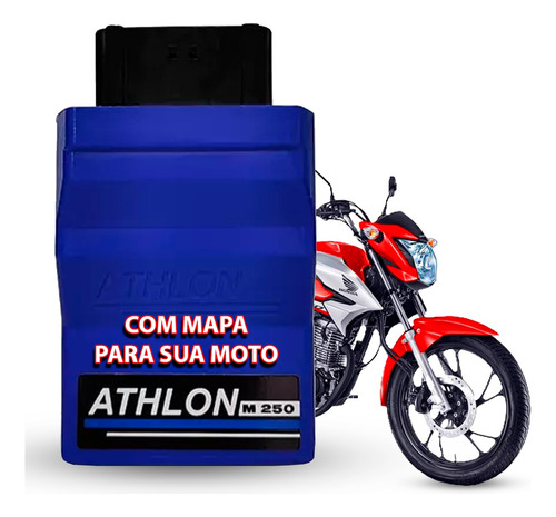 Módulo De Injeção Programável Athlon M250 P/ Motos Honda App