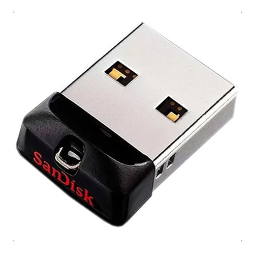 Pendrive Sandisk Cruzer Fit 32gb 2.0 Preto Usb Pequeno Mini