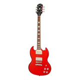 Guitarra Eléctrica EpiPhone Modern Sg Sg Muse De Caoba Scarlet Red Metallic Metalizado Con Diapasón De Laurel Indio