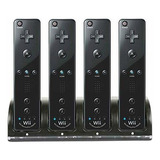 Wii Remote Controller Charger, 4 En 1 Wii Estación De Carga 