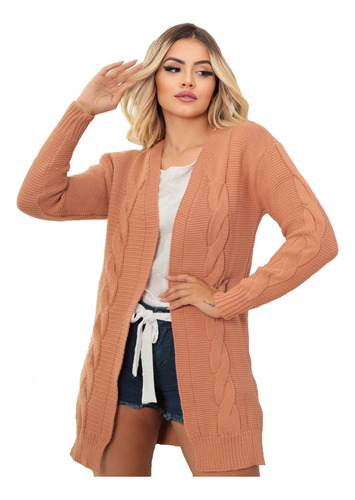 Max Cardigan Casaco Sobretudo Feminino Ref001 Inverno