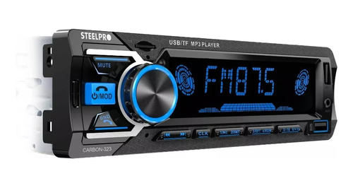 Autoestereo Usb Aux Control Steelpro Carbon 323  75w X 4