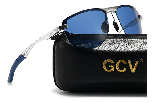 Gcv Gafas De Sol Polarizadas, Diseño Deportivo Color Azul