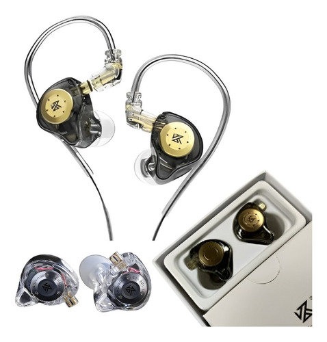 Fone De Ouvido Kz Edx Pro Dj Musicos Retorno Palco In-ear 