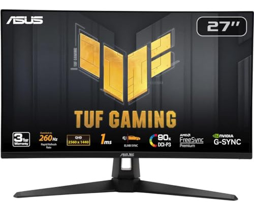 Monitor Para Juegos Asus Tuf Gaming 27 1440p Vg27aqm1a Qhd (