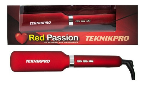 Teknikpro Red Passion Plancha Peluquería Húmedo Seco 6c