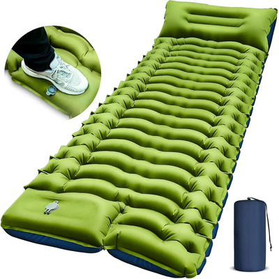 Colchón Inflable Camping Colchón Portátil Cama Con Almohada