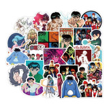 Yuyu Hakusho 50 Calcomanias Stickers Pvc Vs Agua Anime Manga