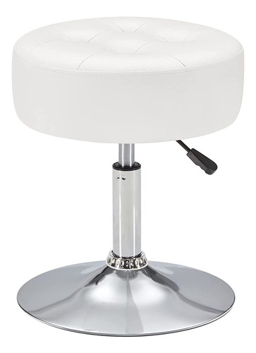 Gitrah White Vanity Chair Para La Sala De Maquillaje Taburet