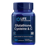 Life Extension Glutatión, Cisteína Y Vit. C, 100 Caps Sin Sabor