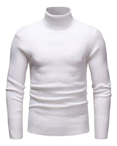 Sweater Cuello Alto Moda Comodo Hombre Invierno Tortug 2024