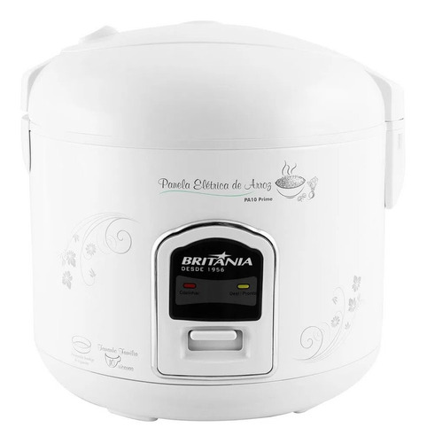 Panela Elétrica De Arroz 700w Pa10 Prime Branca Britânia Frequência 0 110v