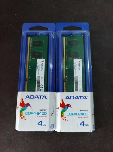 2 Memoria Rams Adata 4 Gb Ddr4 2400 Mhz