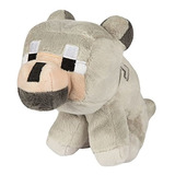 Peluche De Felpa Diseño Lobo-minecraft,color Gris. Jinx