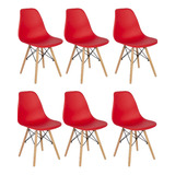 Set De 6 Sillas Holly Estilo Eames Varios Colores