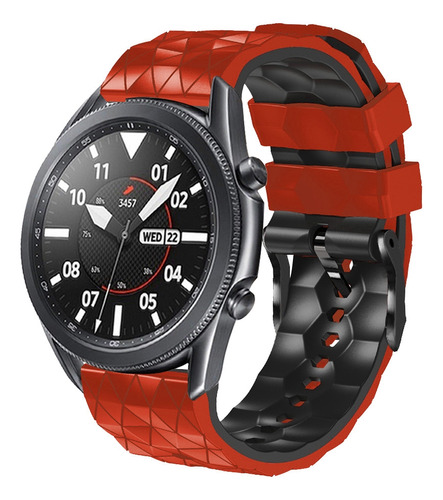 Correa De Reloj Bicolor Roja Y Negra Para Xiaomi Haylou Rs4