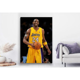 Quadro Em Canvas Kobe Bryant Lakers Decoração Sala De Jogos