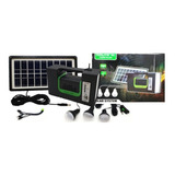 Más Vendido Kit Panel Solar Camping 3 Bombillas Usb Radio Mp