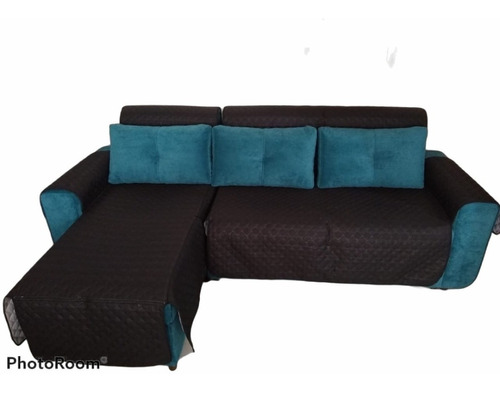 Funda Protector Sofa Mueble En L Lavable Decorar Sala