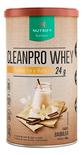 Cleanpro Whey Lata 450g - Nutrify
