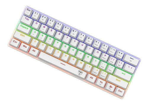 Teclado Gamer Inalambrico T-tgk321 Blanco T-dagger